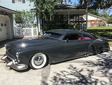 1949 Oldsmobile full custom fastback hot rod. Harbor Hot Rods. Mike Scheller.