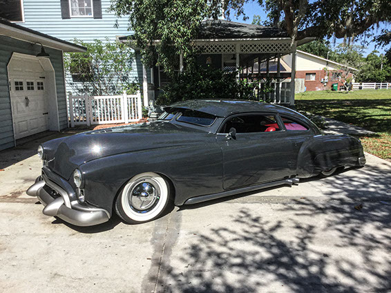 1949 Oldsmobile full custom fastback hot rod. Harbor Hot Rods. Mike Scheller.